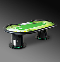 Poker tables and poker chairs