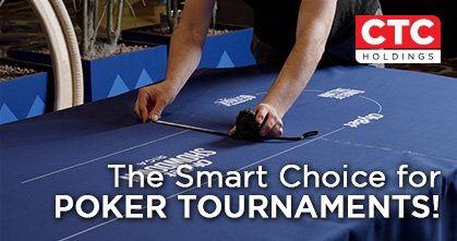 CTC HOLDINGS Velcro-Ready Poker Table Layouts – The Smart Choice for Poker Tournaments!